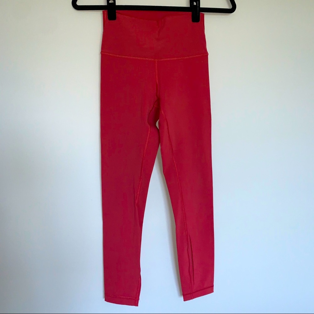 Lululemon Watermelon Pink Wunder Under Leggings